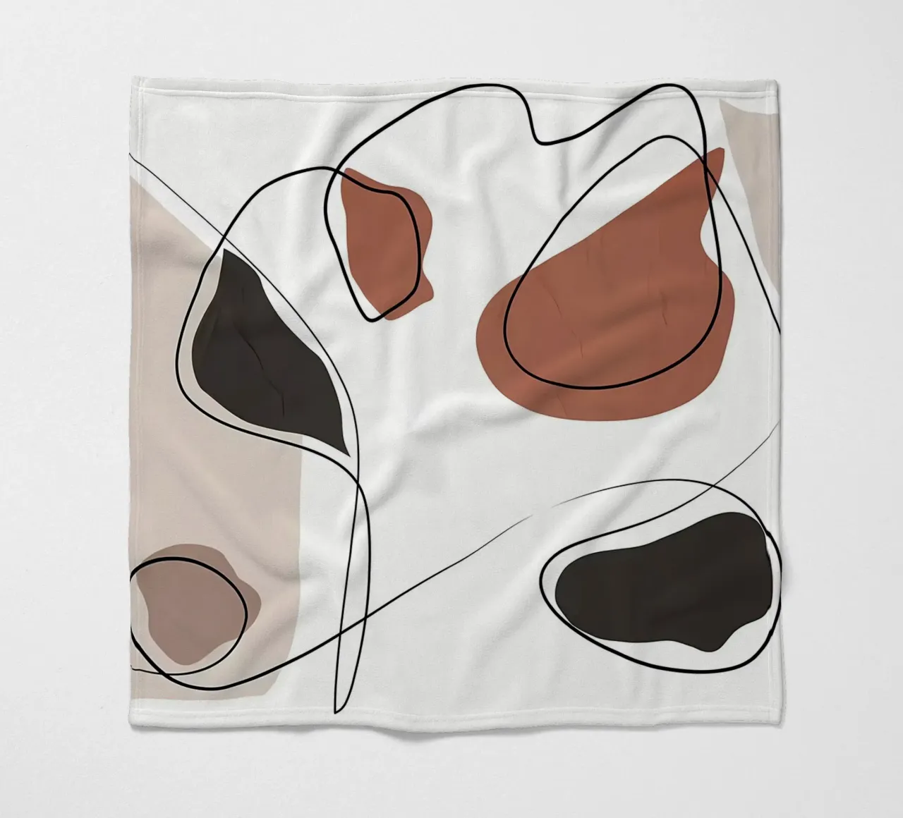 ASTRATTO ORGANICO 58A coperta in pile da Aiden Garcia
