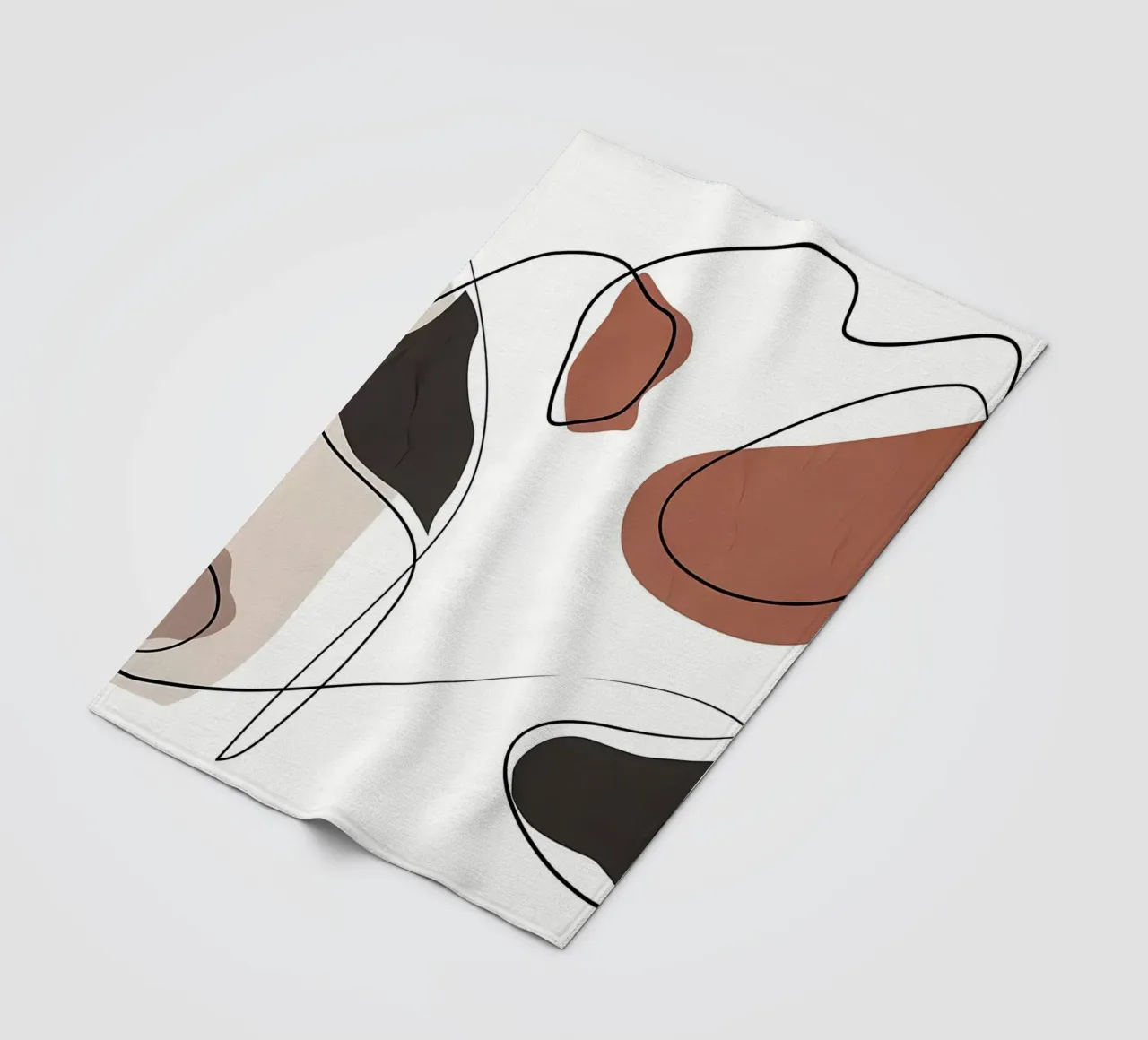 ASTRATTO ORGANICO 58A coperta in pile da Aiden Garcia