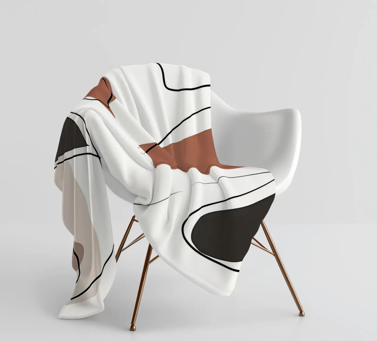 ASTRATTO ORGANICO 58A coperta in pile da Aiden Garcia