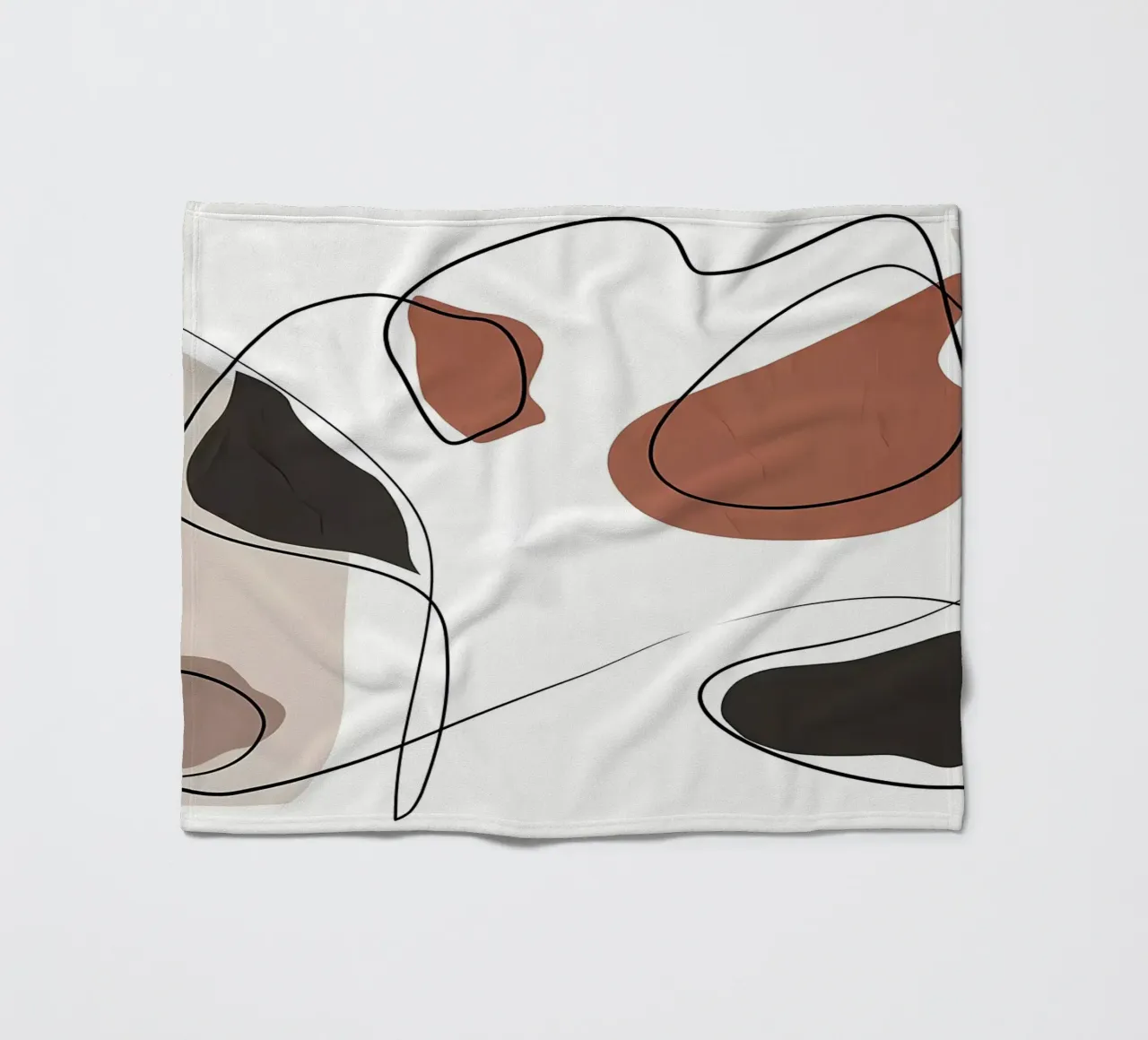 ASTRATTO ORGANICO 58A coperta in pile da Aiden Garcia