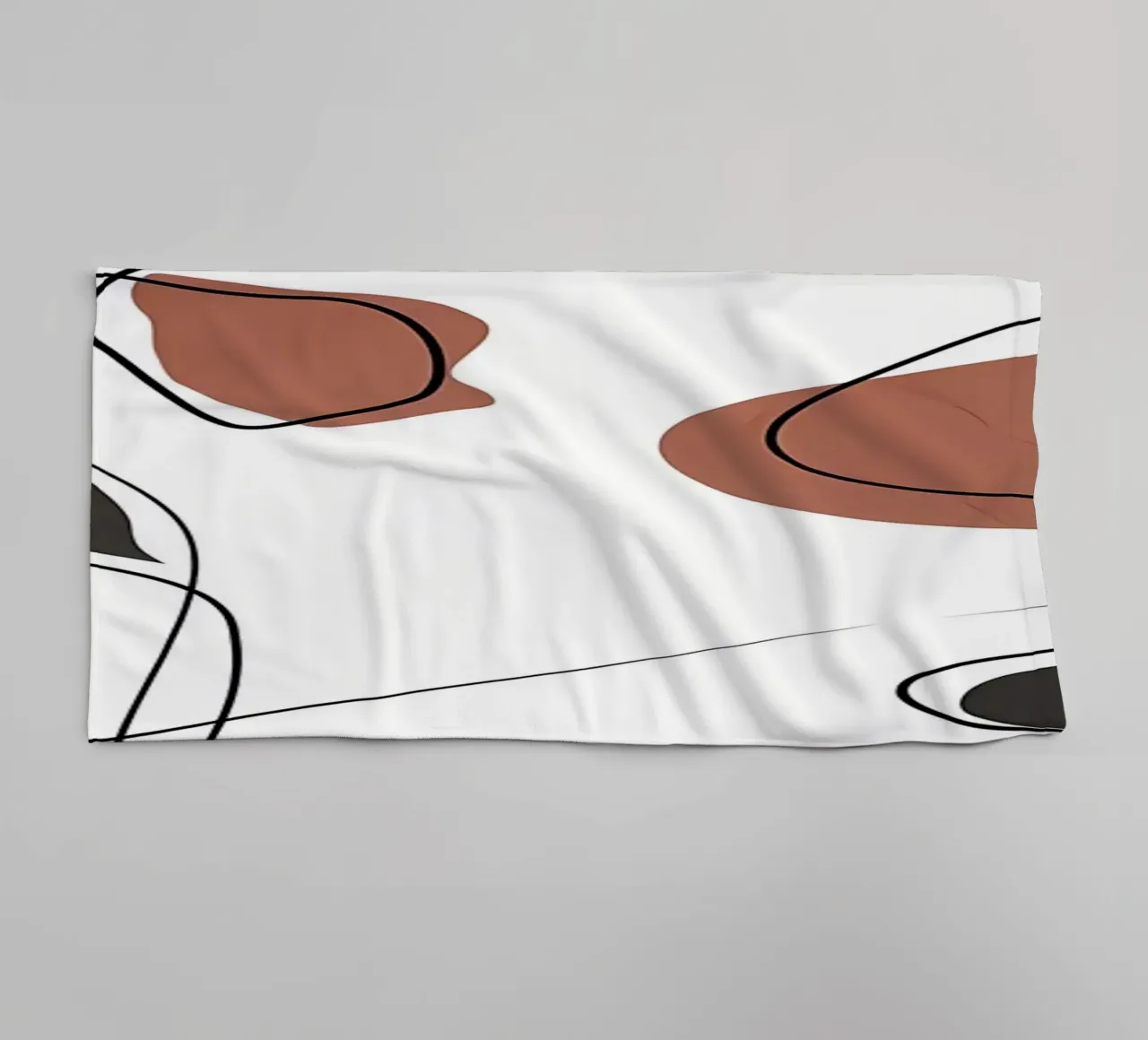 ORGANIC ABSTRACT 58A towel by Aiden Garcia