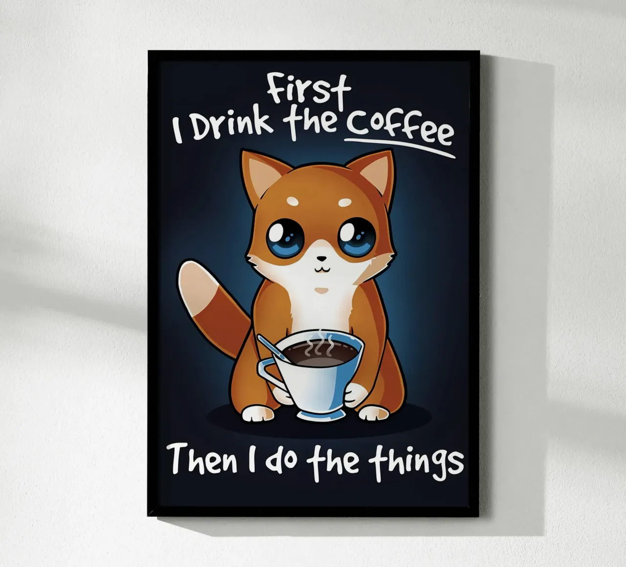 Coffee Cat poster by Bartosz Powalka