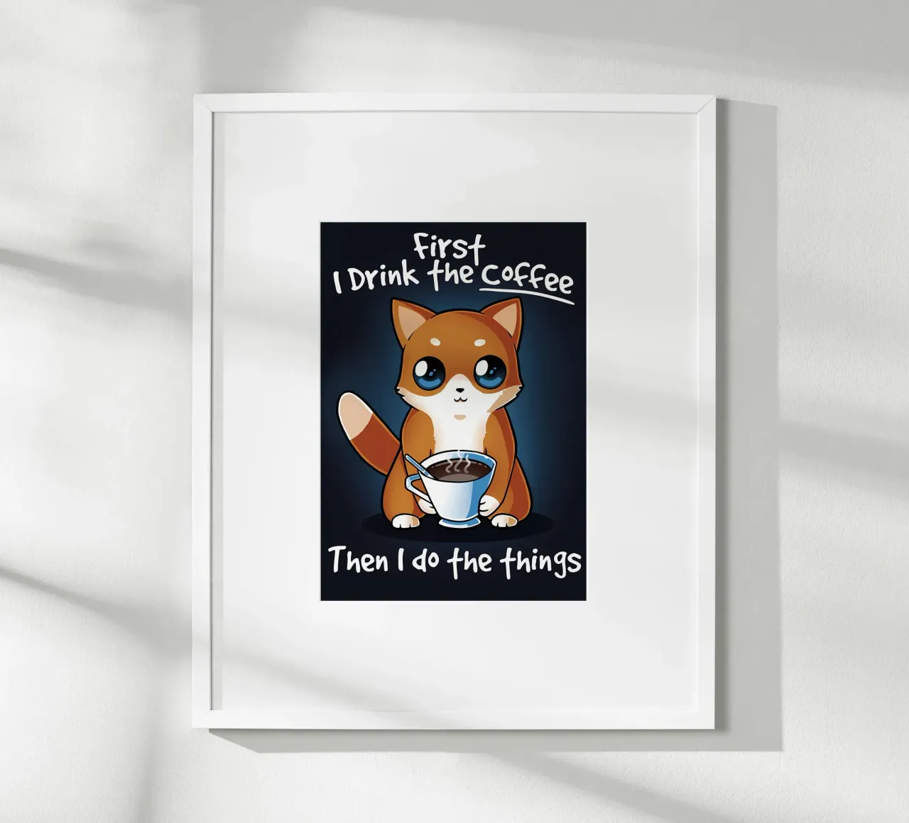 Coffee Cat poster by Bartosz Powalka
