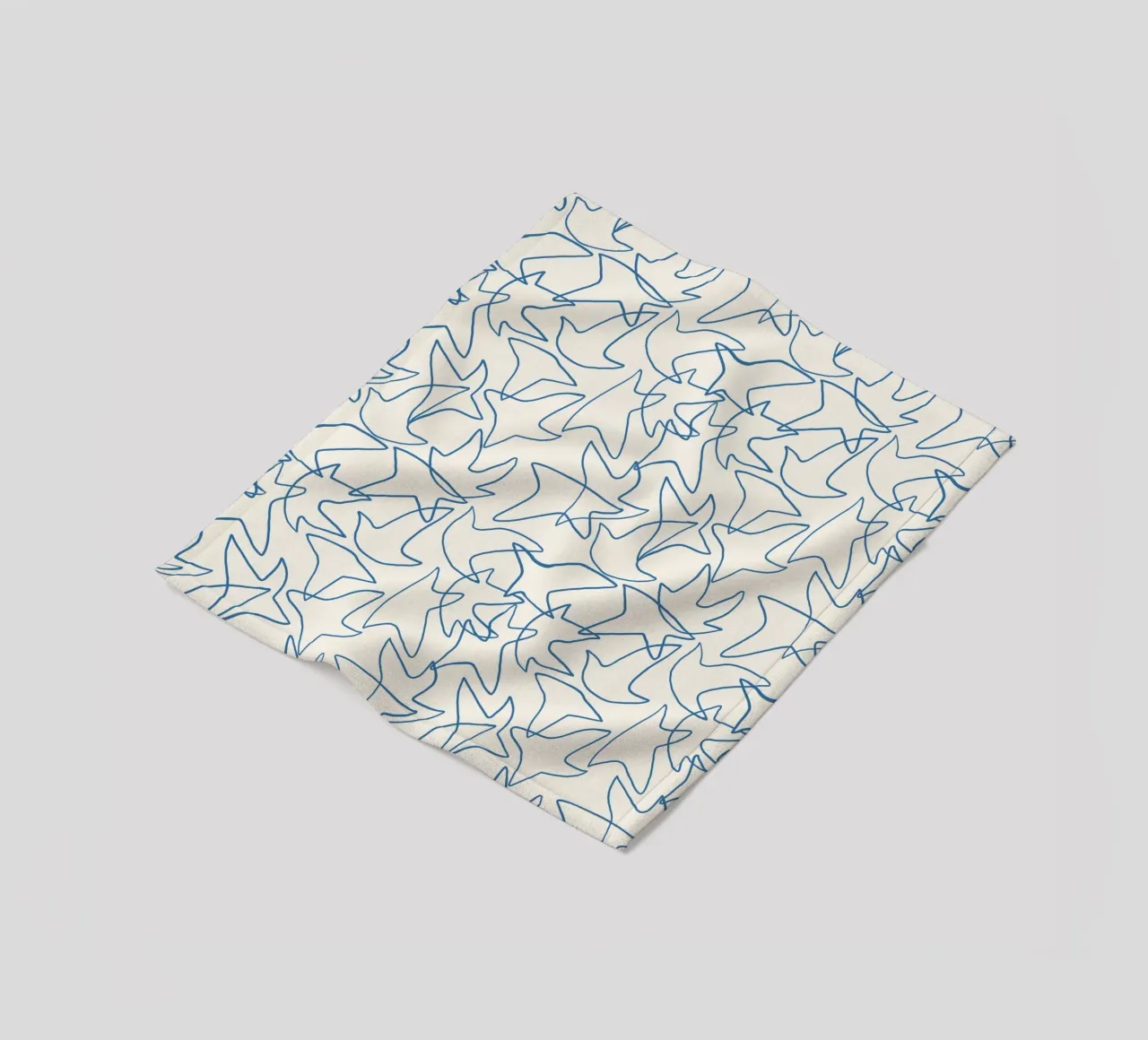 Modello di linea blu senza cuciture coperta in pile da Little Dean