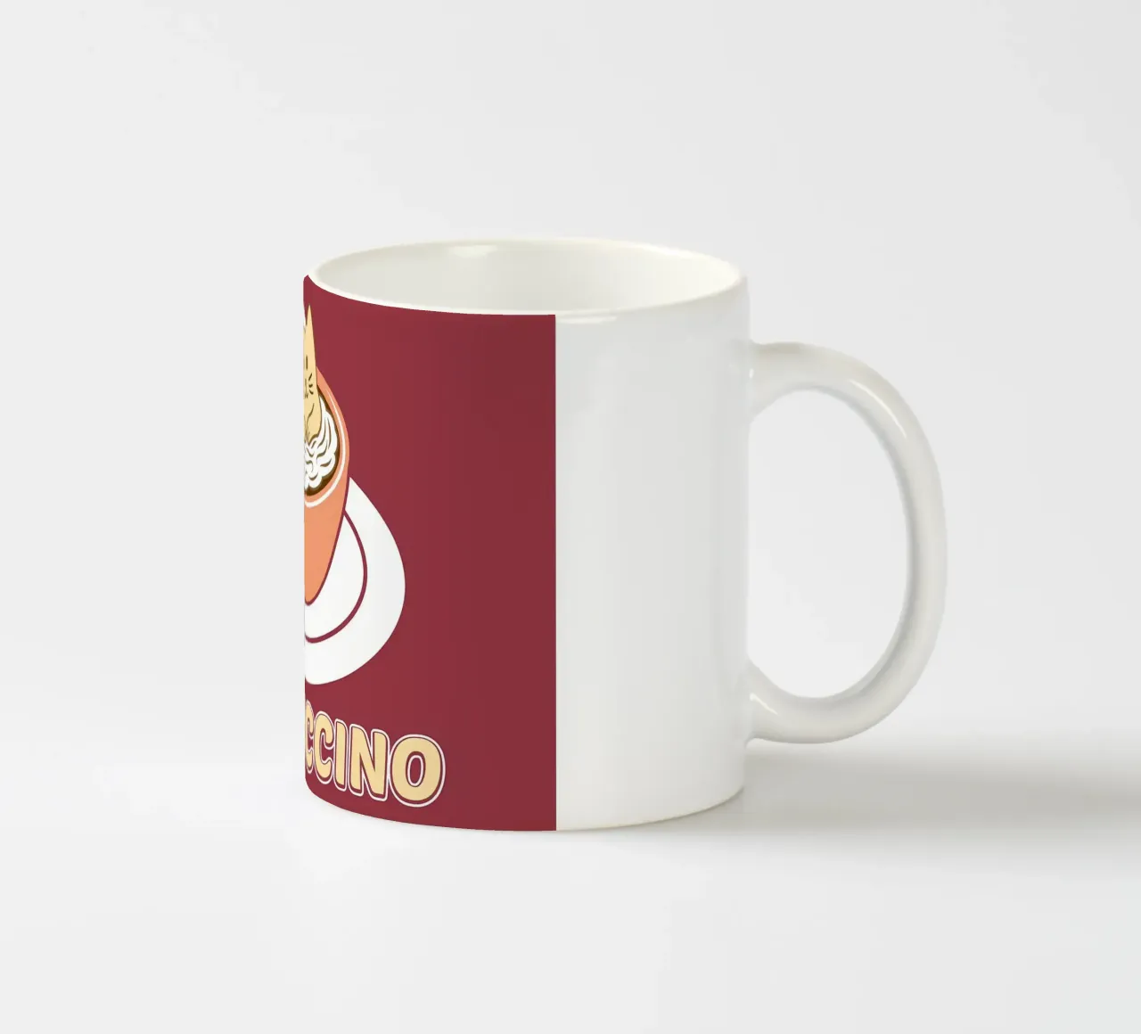 Caffè per amanti dei gatti Catpuccino tazza in ceramica da Bartosz Powalka