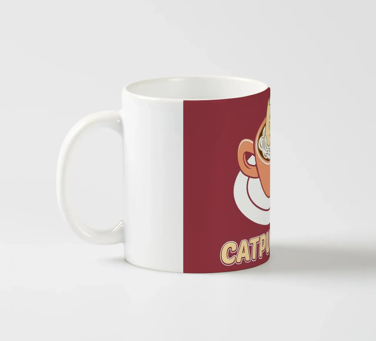 Caffè per amanti dei gatti Catpuccino tazza in ceramica da Bartosz Powalka