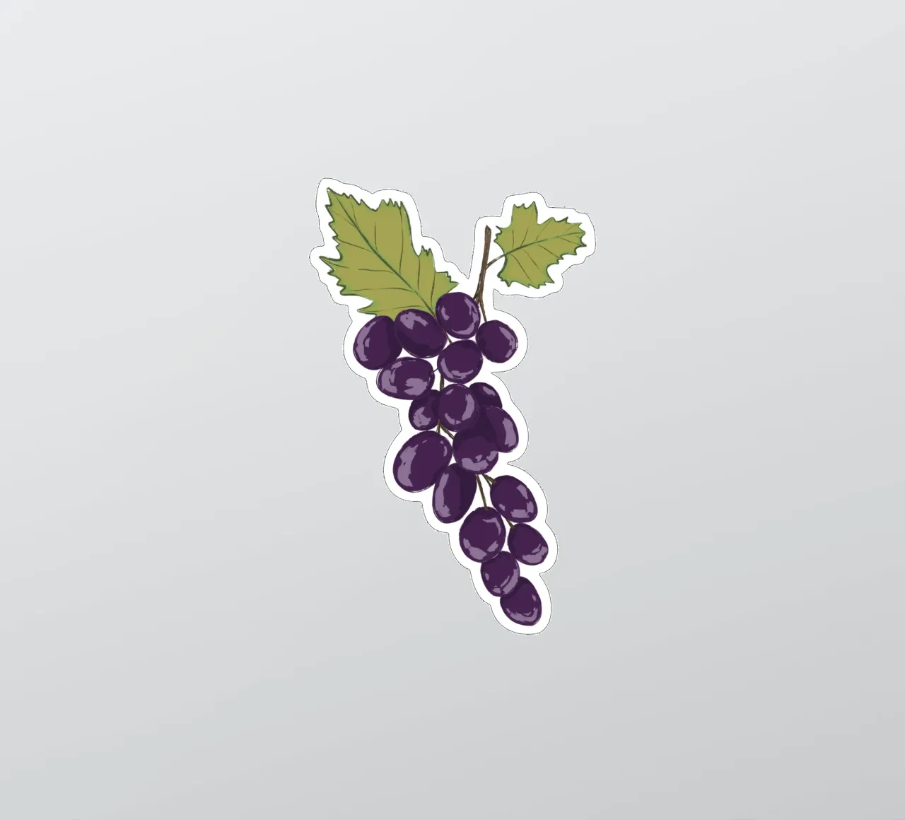 Grappolo d'uva. adesivo da Sixmai
