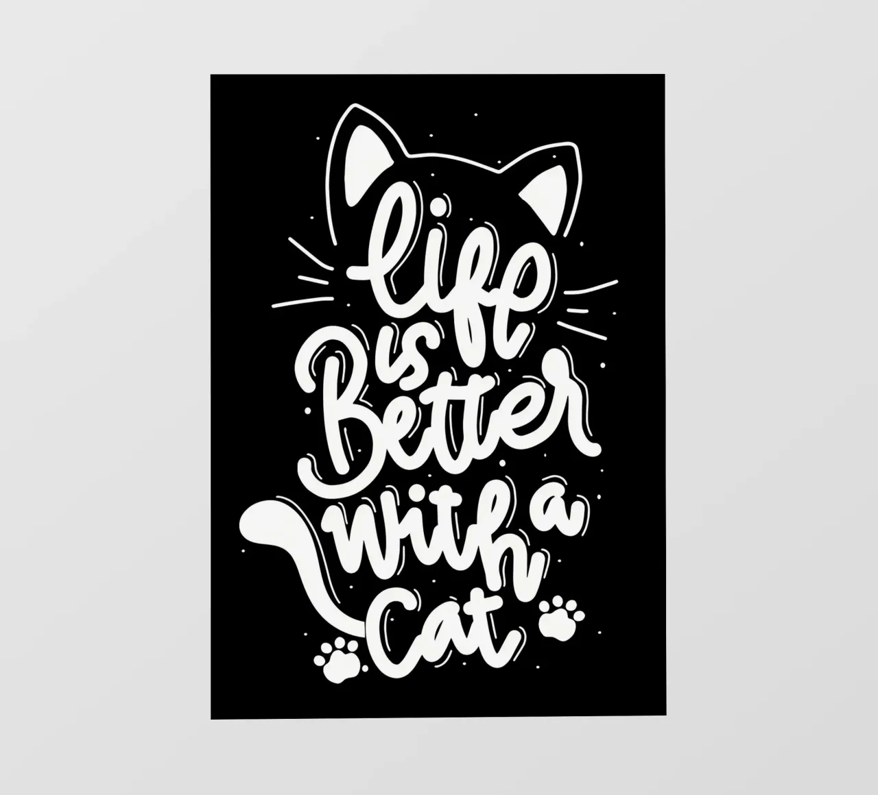 La vita è bella con un gatto telo in pvc da Bartosz Powalka