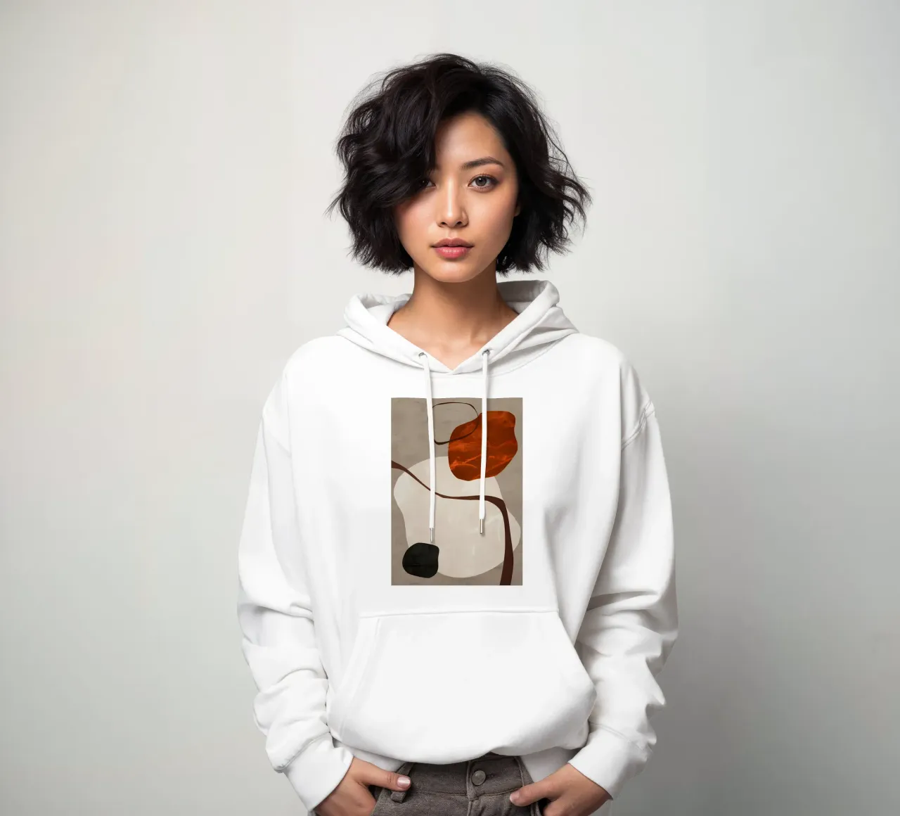 ASTRATTO ORGANICO 328A felpa con cappuccio da Aiden Garcia
