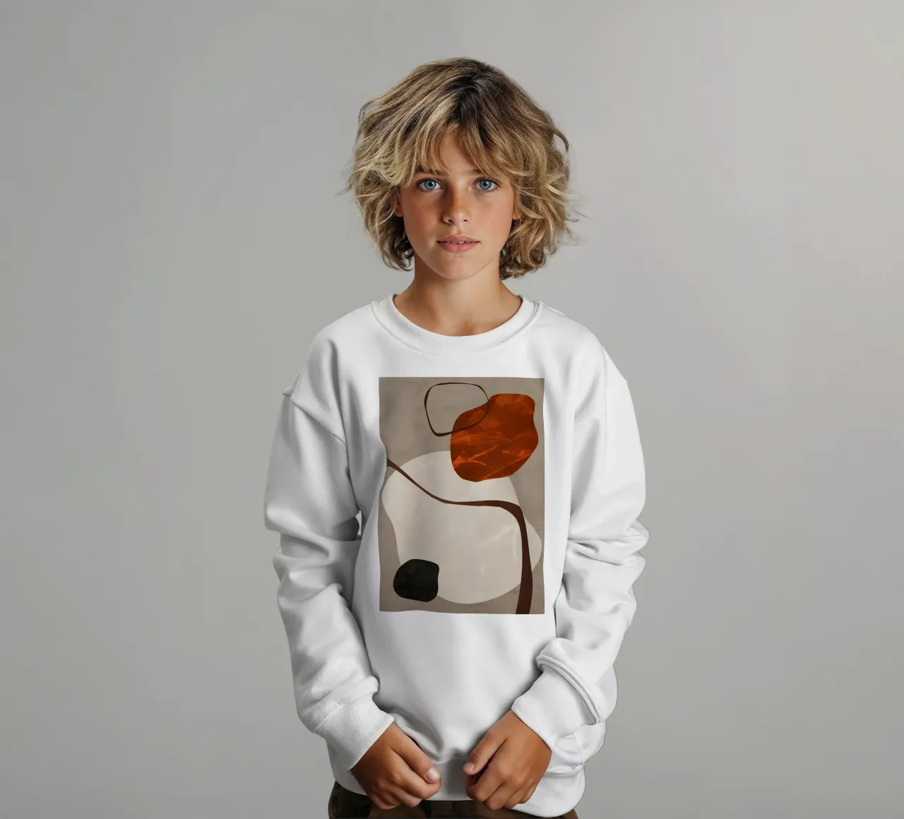 ASTRATTO ORGANICO 328A felpa bambino da Aiden Garcia