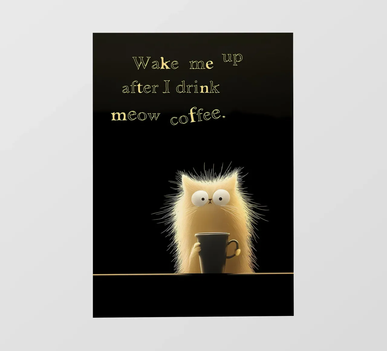Dopo il mio caffè Cat telo in pvc da Bartosz Powalka