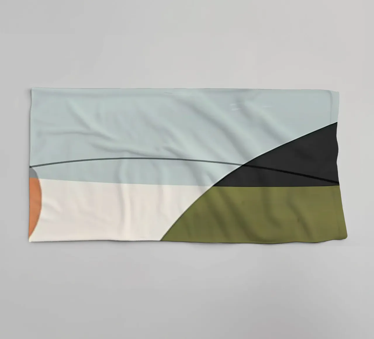 Expressive forms 4 towel by Aiden Garcia