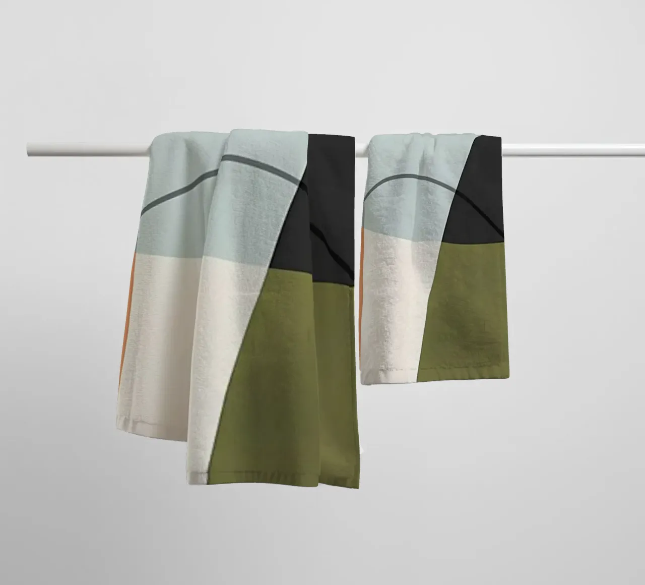 Expressive forms 4 towel by Aiden Garcia
