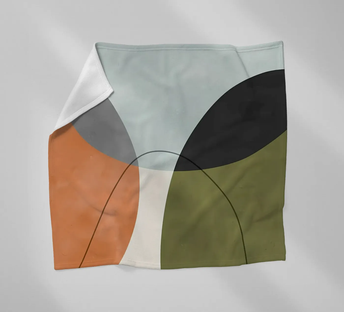 Expressive forms 4 fleece blanket by Aiden Garcia