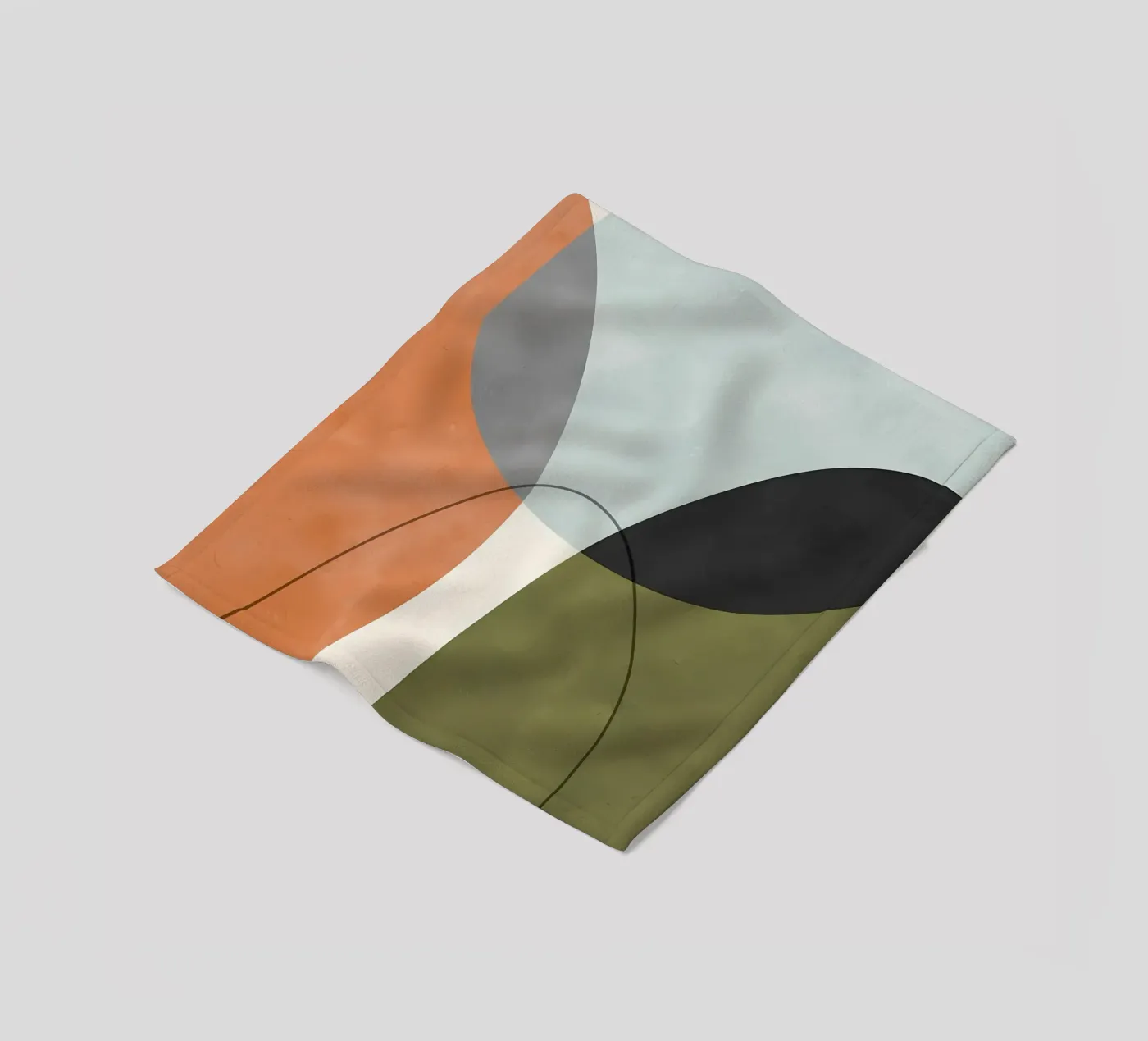 Expressive forms 4 fleece blanket by Aiden Garcia