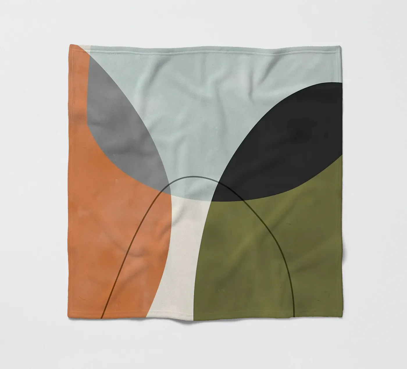 Expressive forms 4 fleece blanket by Aiden Garcia