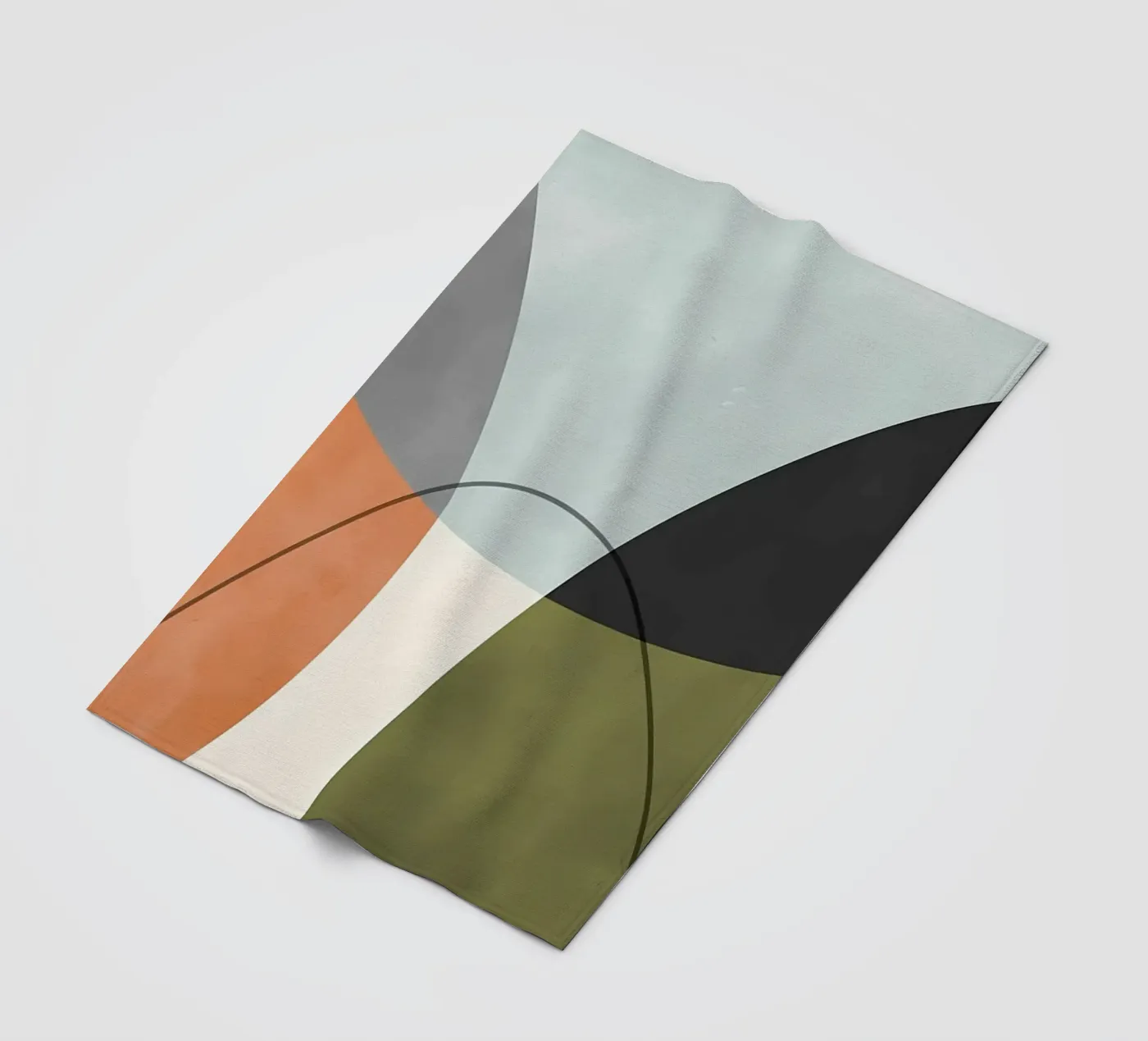 Expressive forms 4 fleece blanket by Aiden Garcia