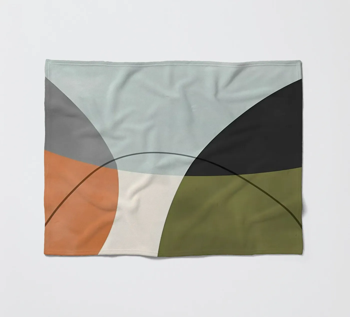 Expressive forms 4 fleece blanket by Aiden Garcia