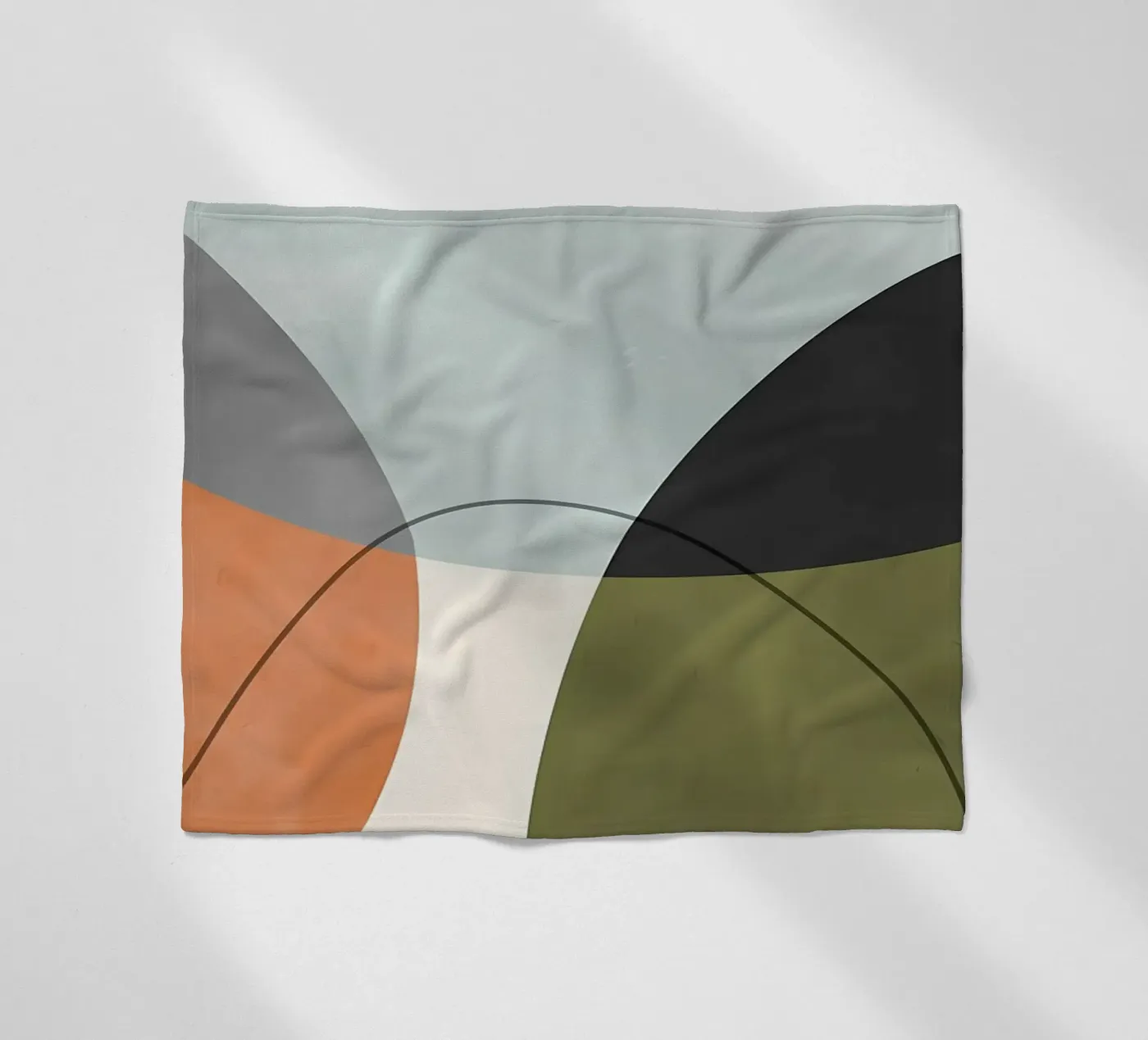 Expressive forms 4 fleece blanket by Aiden Garcia