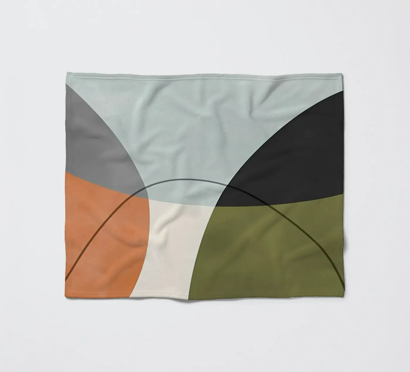 Expressive forms 4 fleece blanket by Aiden Garcia
