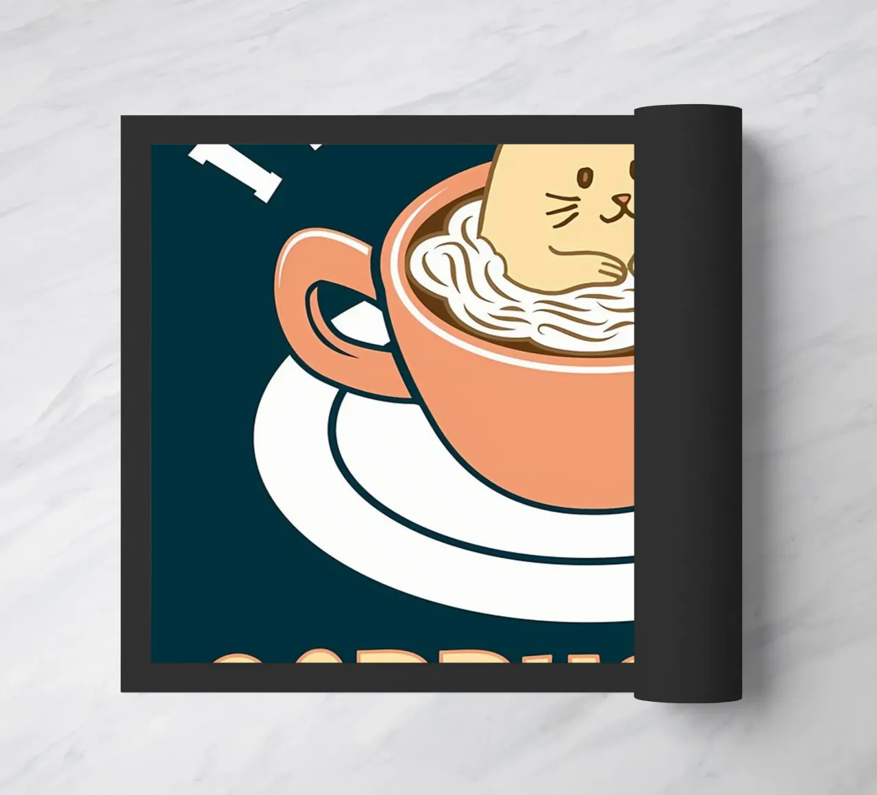 Mi piace il mio gatto Cappuccino zerbino da Bartosz Powalka