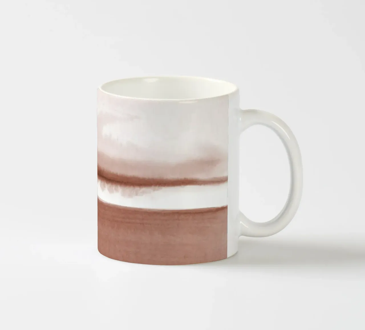 Paesaggio astratto ad acquerello 2 tazza in ceramica da NouveauPrints