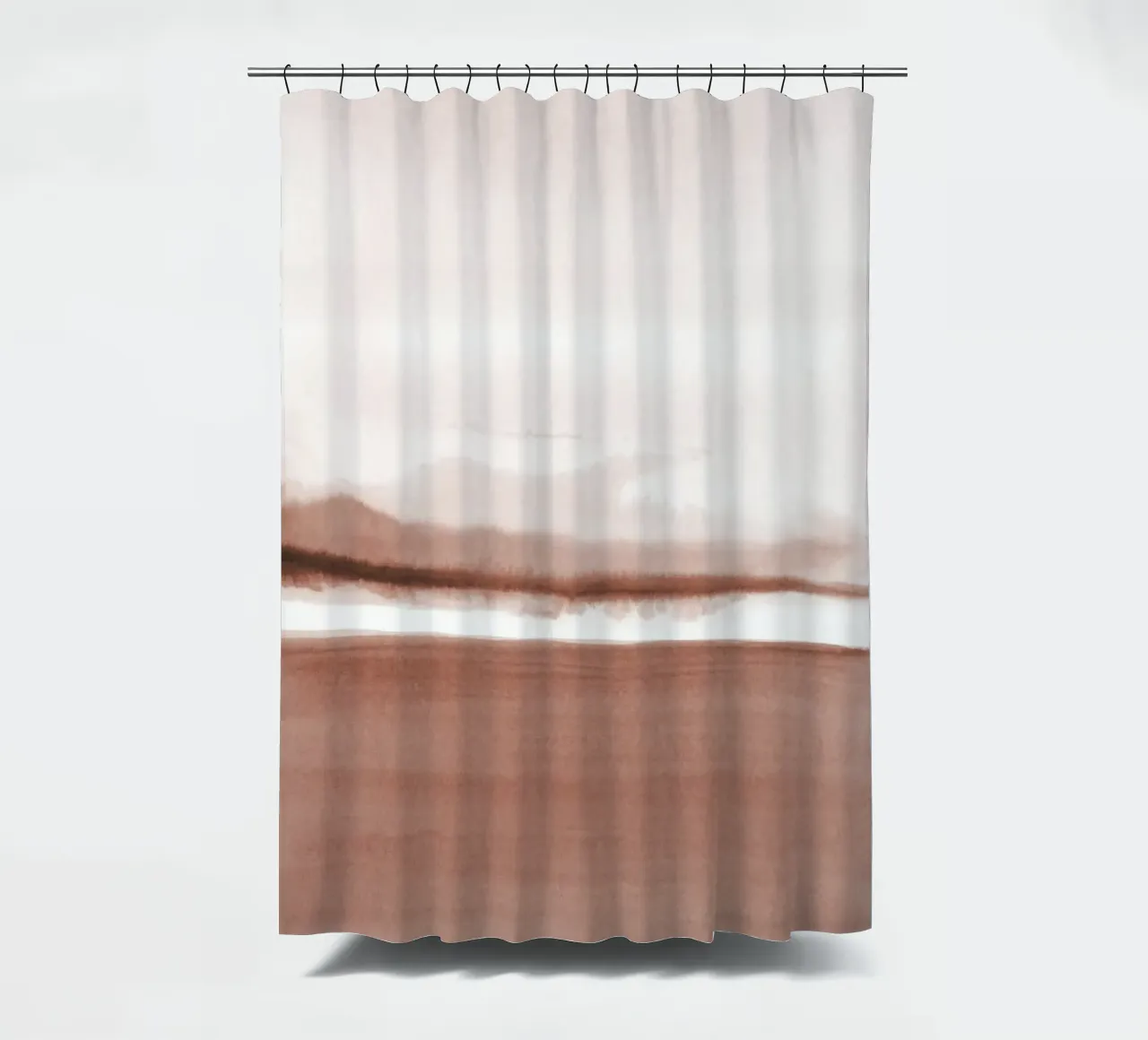 Abstract watercolor landscape 2 shower curtain by NouveauPrints