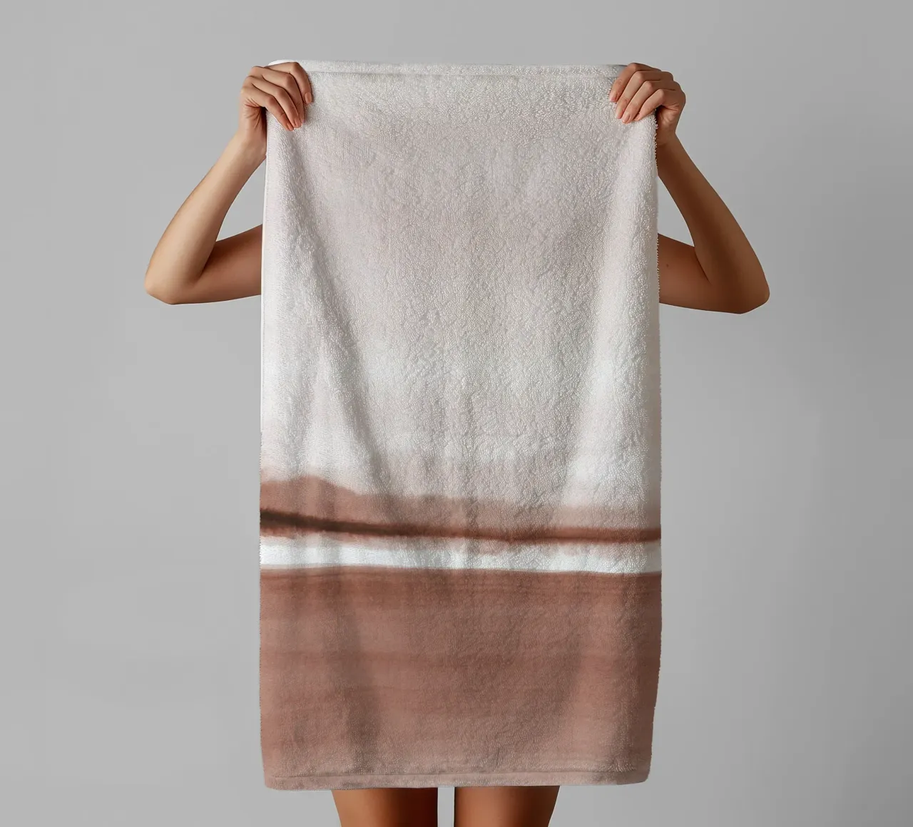 Abstract watercolor landscape 2 towel by NouveauPrints