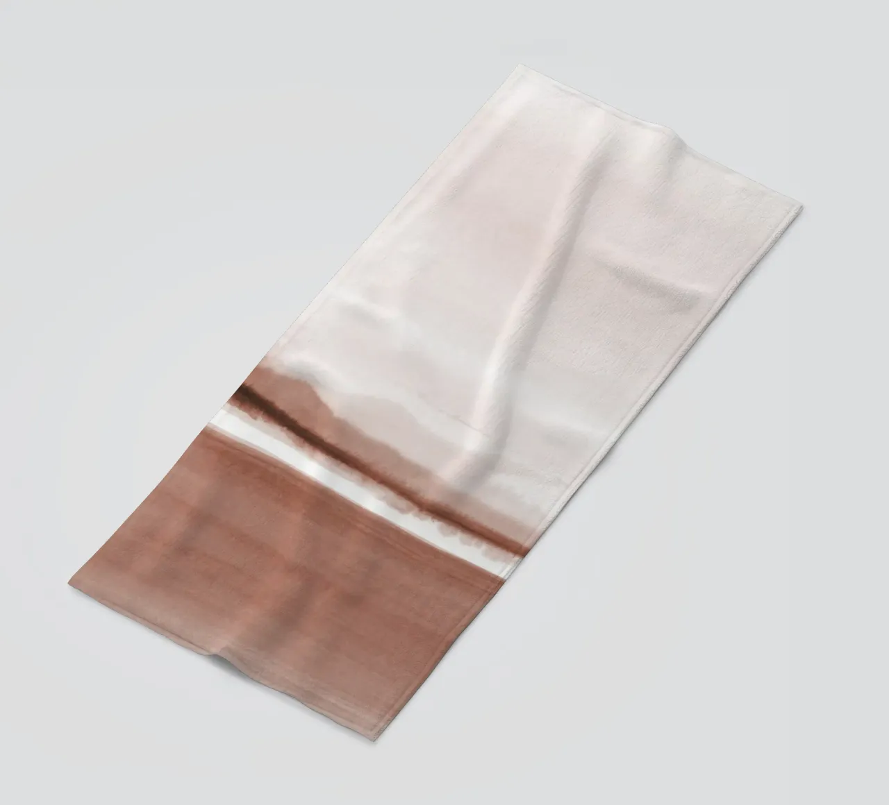 Abstract watercolor landscape 2 beach towel by NouveauPrints