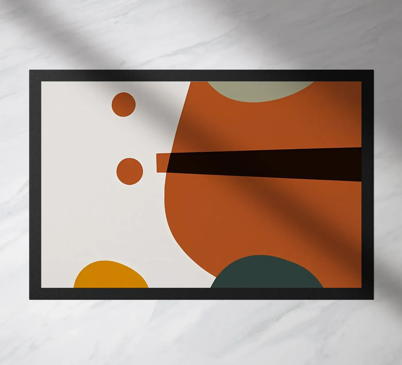 Geometric Abstract doormat by Aiden Garcia
