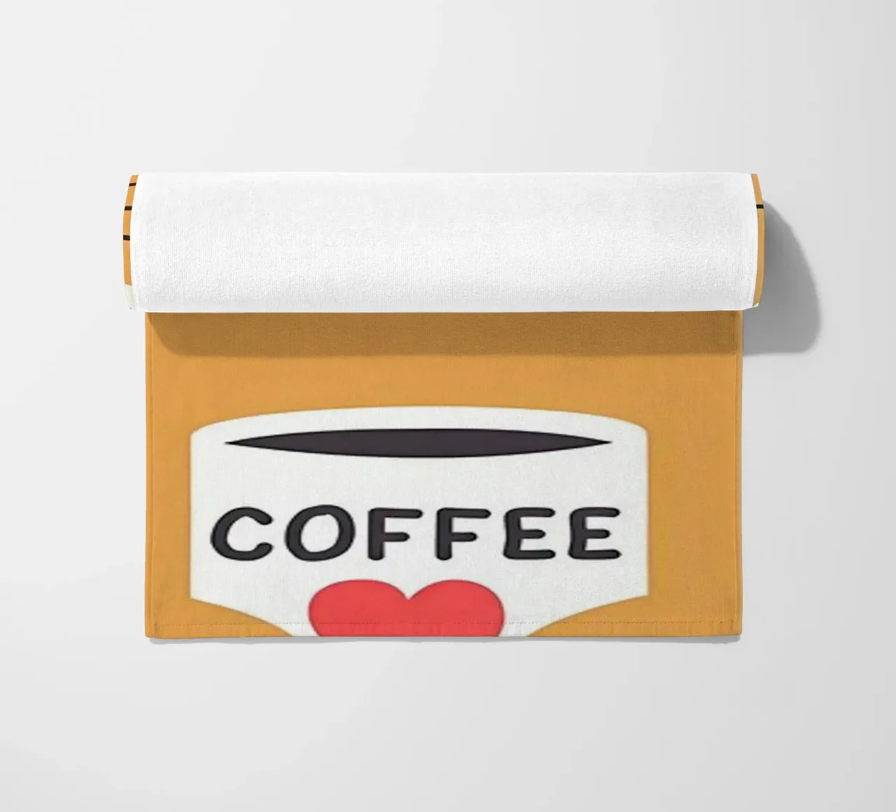 Amo i gatti e il caffè telo mare da Bartosz Powalka