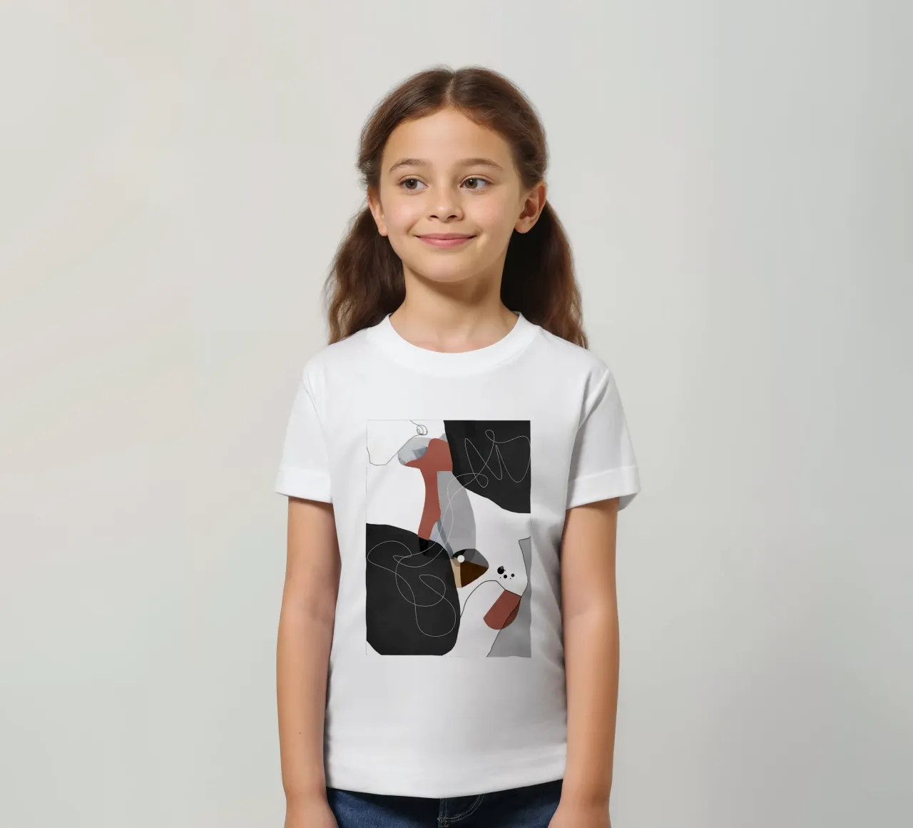 Astratto moderno 54 t-shirt bambini da Aiden Garcia