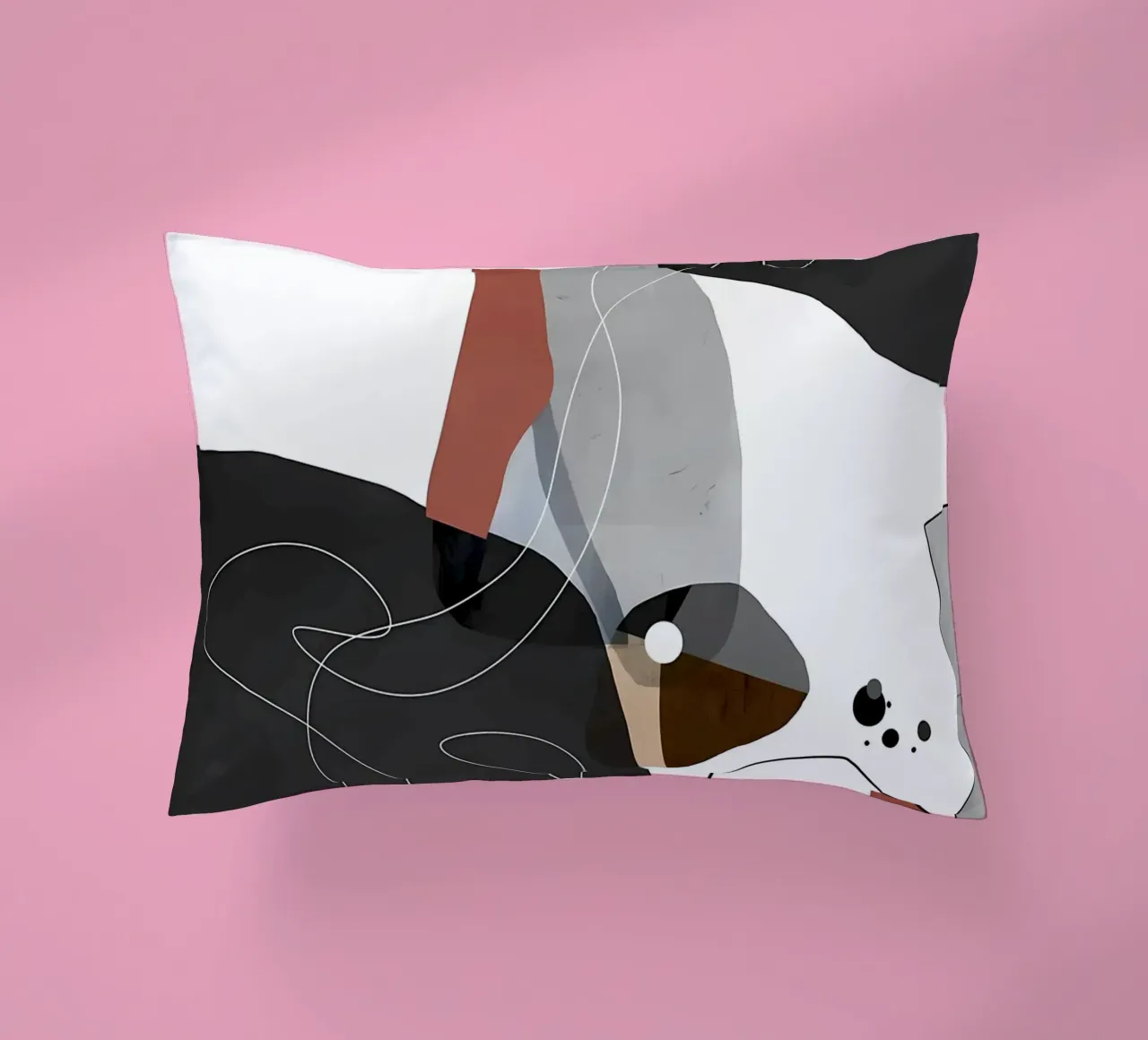 Modern abstract 54 decorative cushion by Aiden Garcia