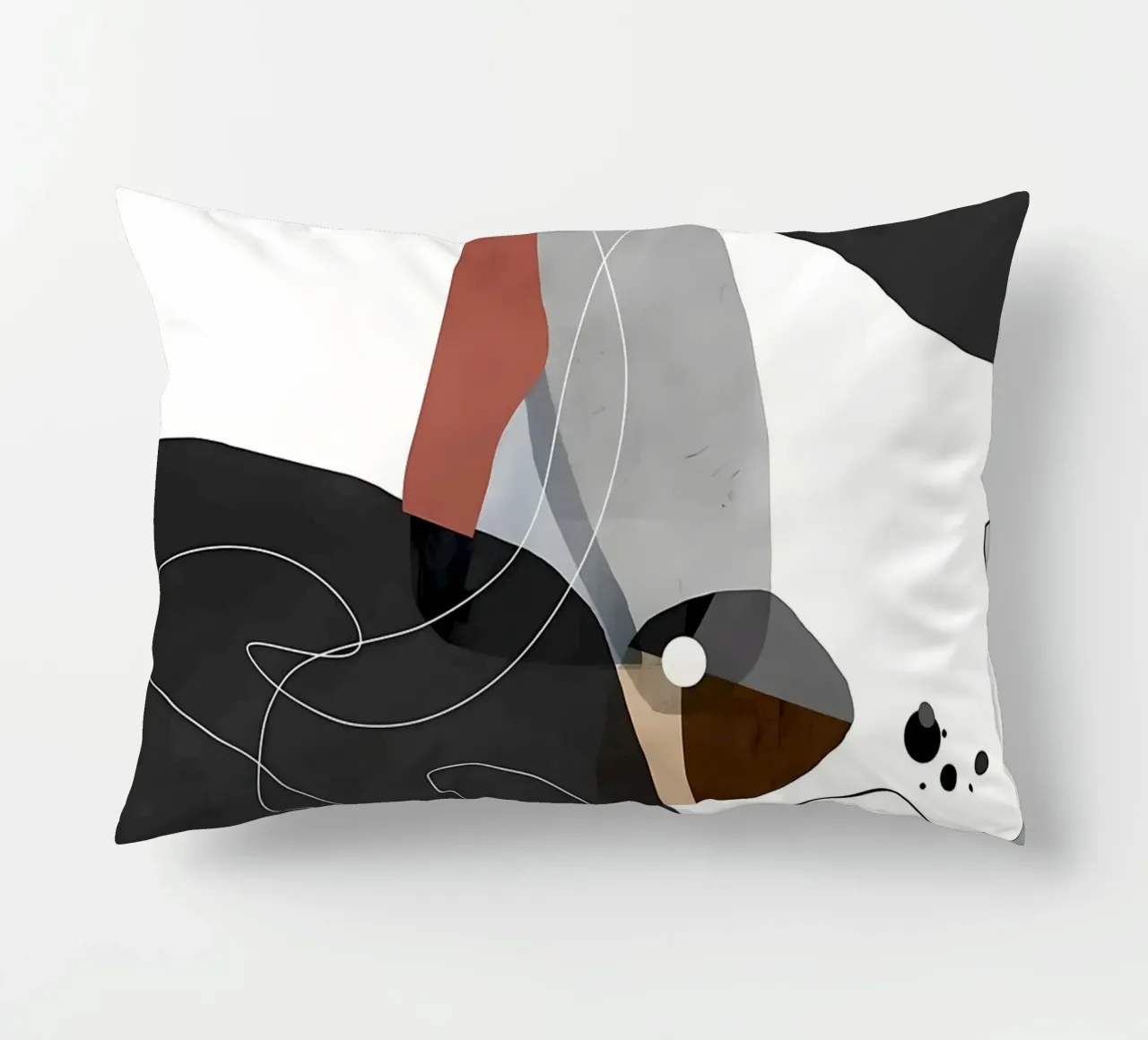 Modern abstract 54 decorative cushion by Aiden Garcia