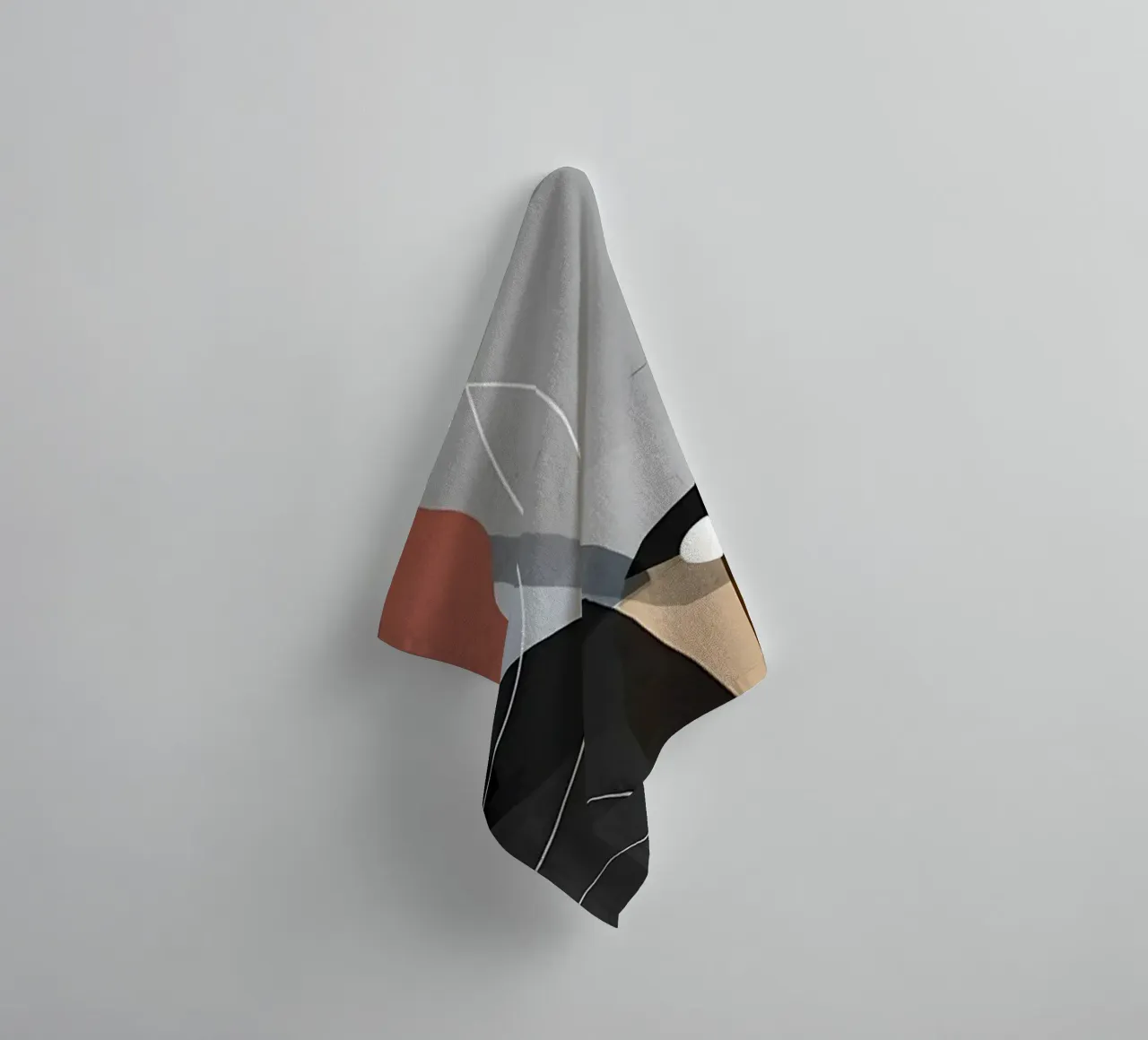 Modern abstract 54 towel by Aiden Garcia