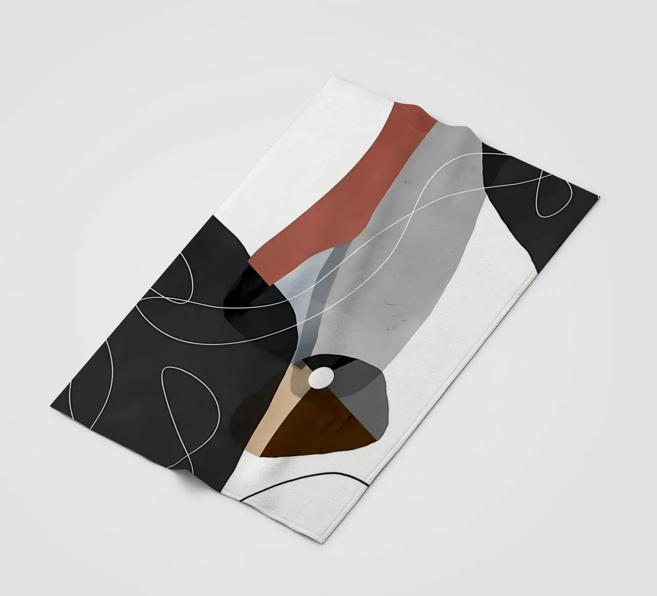 Astratto moderno 54 coperta in pile da Aiden Garcia
