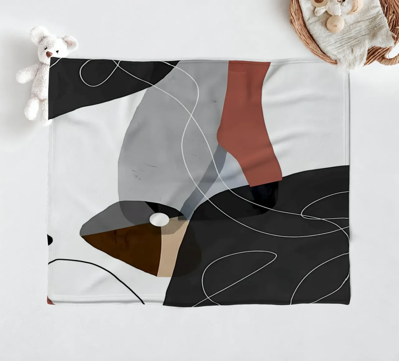 Astratto moderno 54 coperta in pile da Aiden Garcia