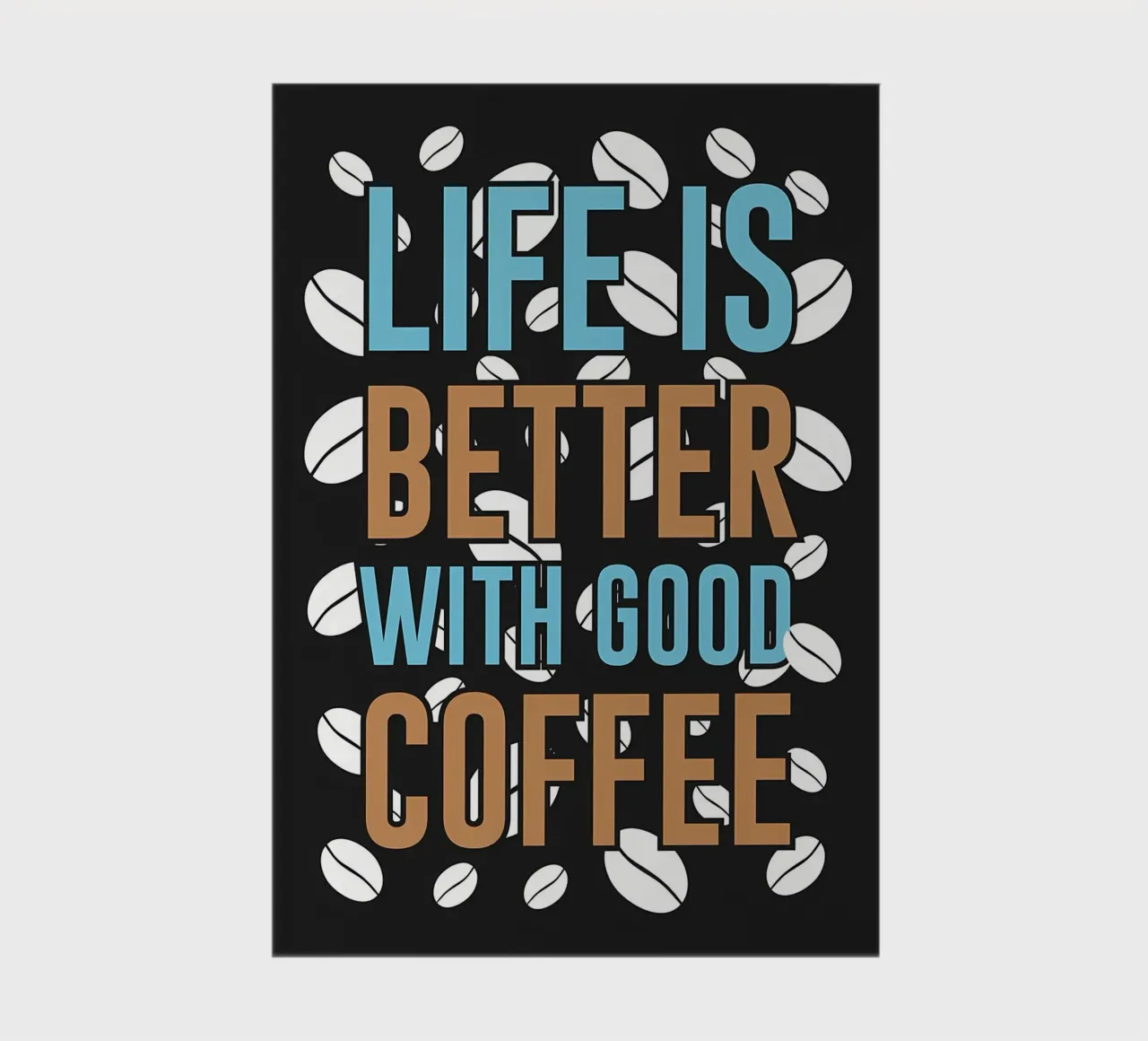 Coffee Quotes notebook by Bartosz Powalka
