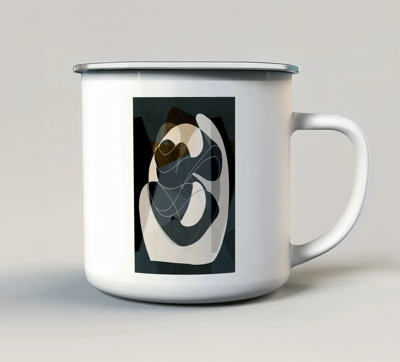 Astratto moderno 81 tazza in smalto da Aiden Garcia