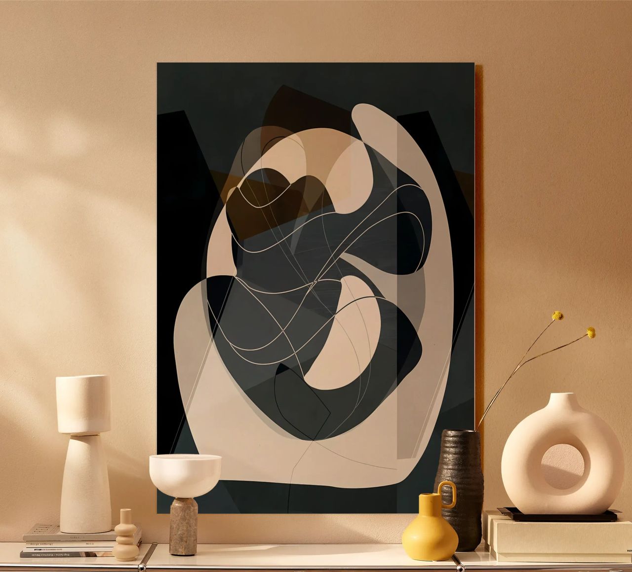 Modern abstract 81 acrylic glass by Aiden Garcia