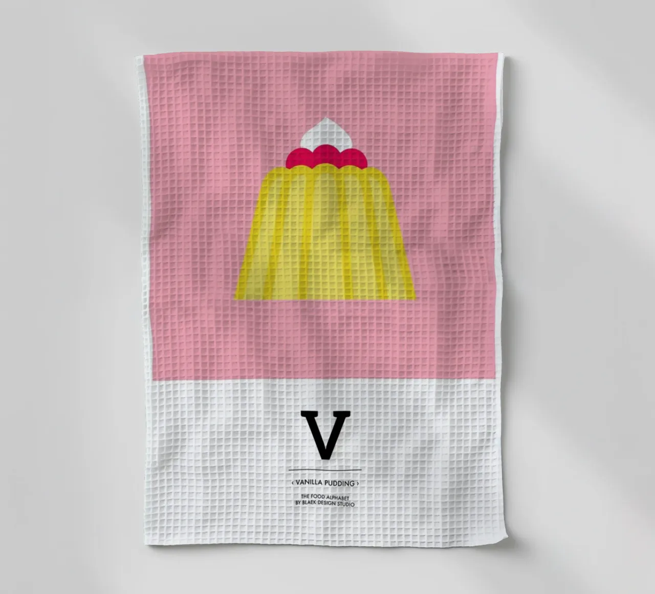 „The Food Alphabet“ - V like Vanilla Pudding canovaccio da cucina da BLAEK Design Studio