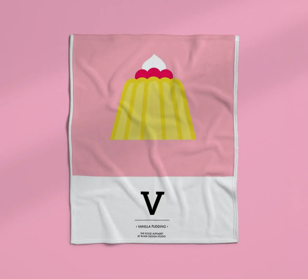„The Food Alphabet“ - V like Vanilla Pudding coperta in pile da BLAEK Design Studio
