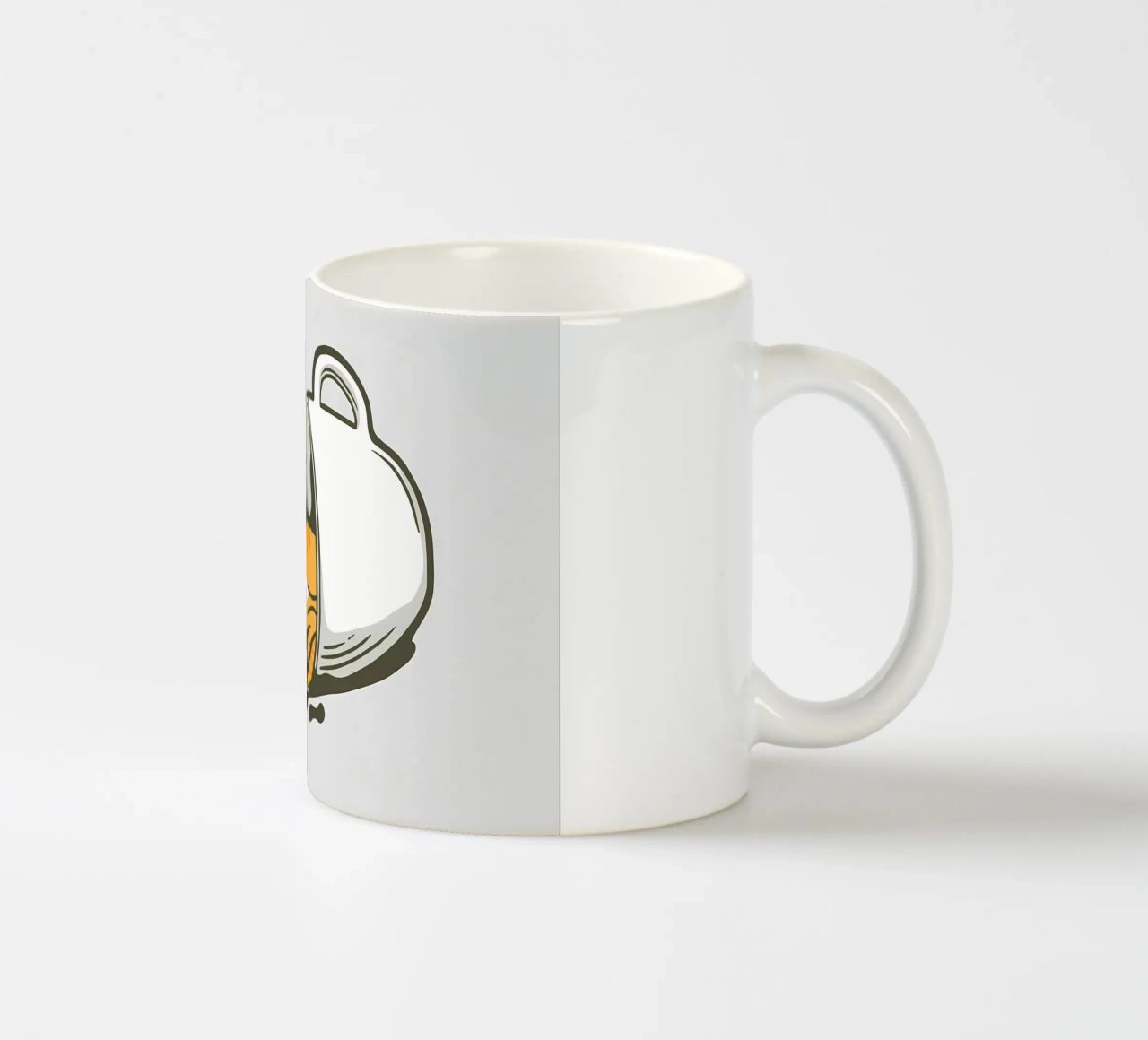 Non preoccupatevi, bevete caffè tazza in ceramica da Bartosz Powalka