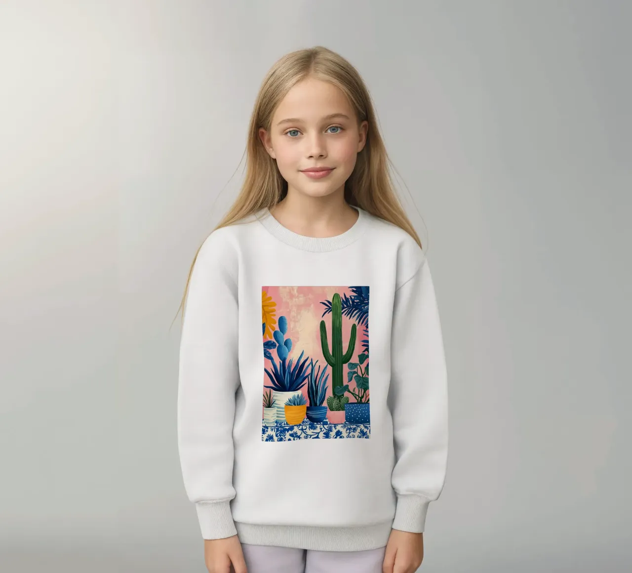 Fiori in vaso felpa bambino da Justyna Jaszke JBJart