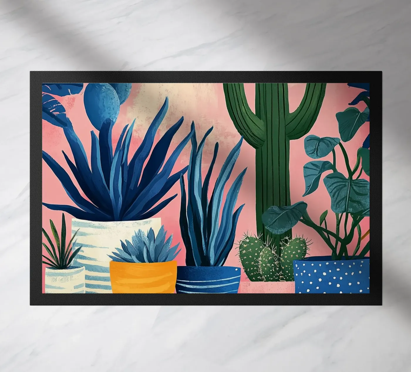 Topfblumen Fußmatte von Justyna Jaszke JBJart