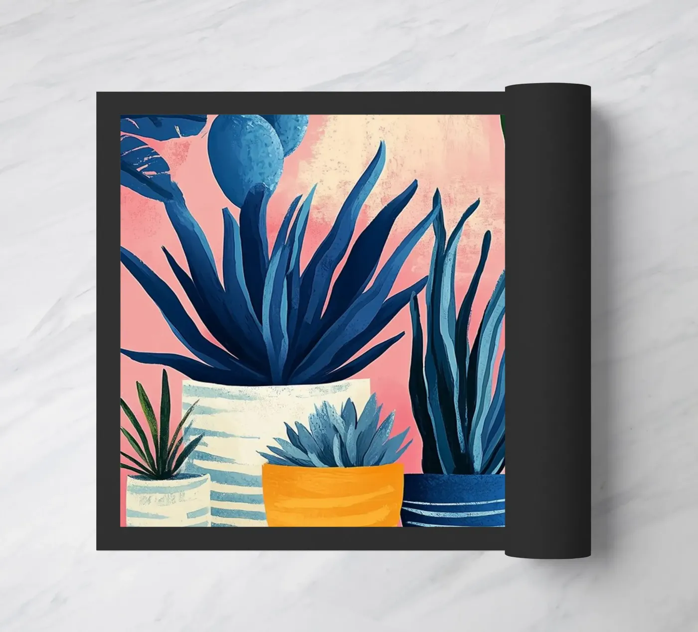 Topfblumen Fußmatte von Justyna Jaszke JBJart