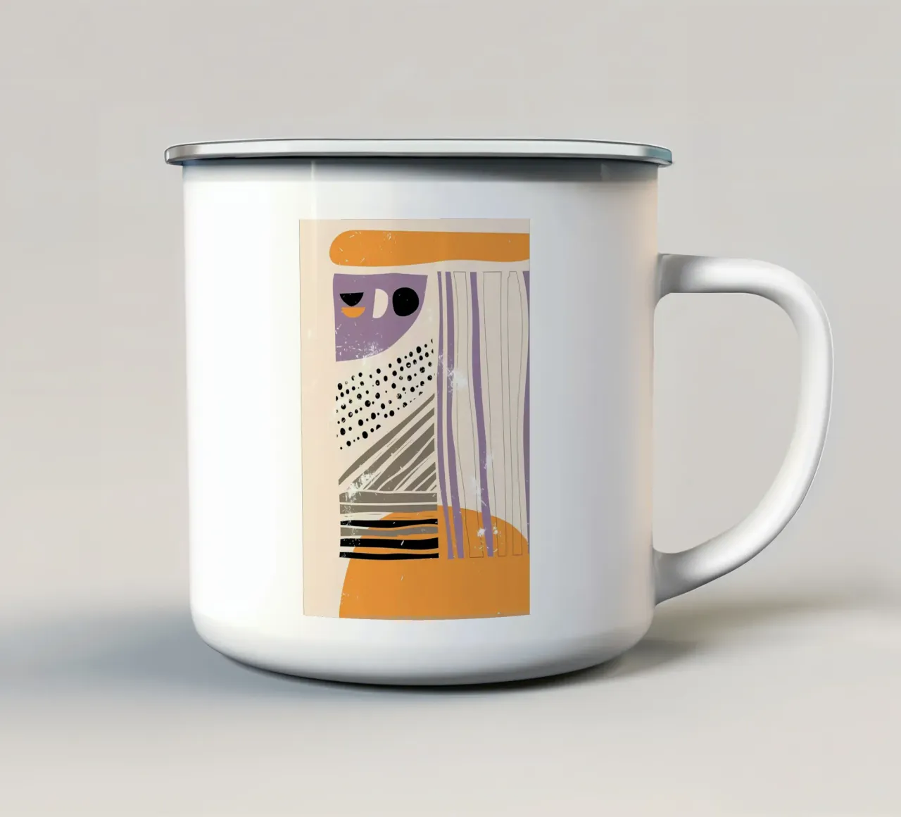 Arte astratta disegnata a mano tazza in smalto da Aiden Garcia