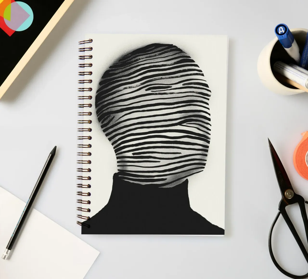 Unknown Maze spiral notebook by Little Dean