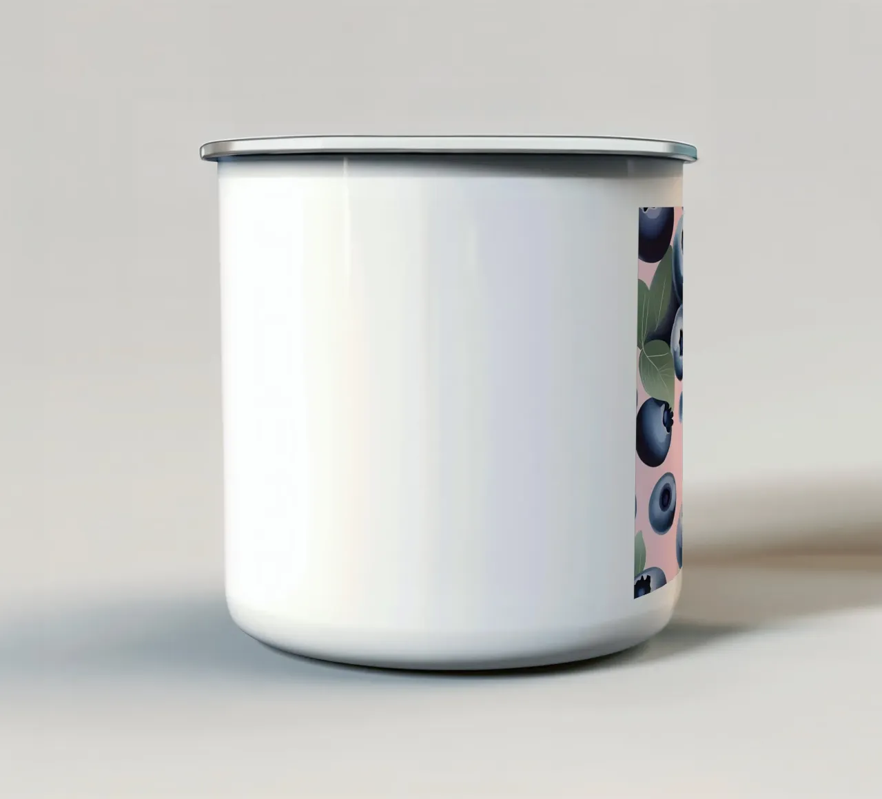 Mirtilli_stile_A_2 tazza in smalto da Pink- und LoveArt by LK
