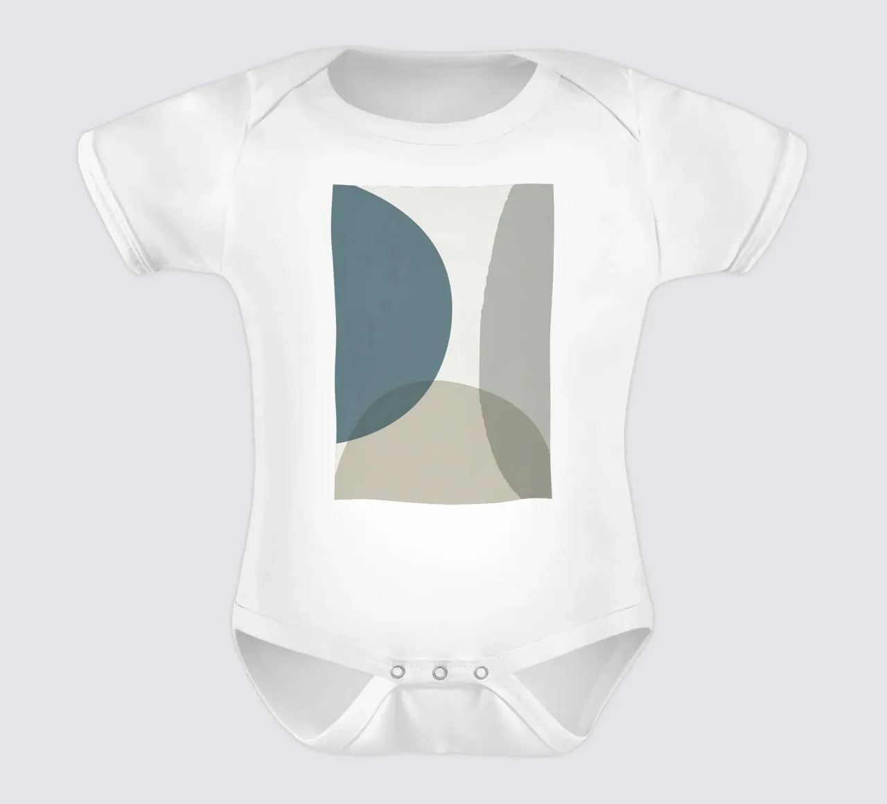 Abstract Minimal short-sleeve baby romper by Aiden Garcia